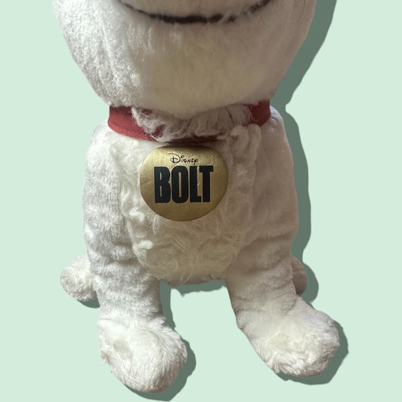 Disney Store Bolt The Dog Plush Stuffed Animal Toy 13” Tall White - Picture 4 of 9